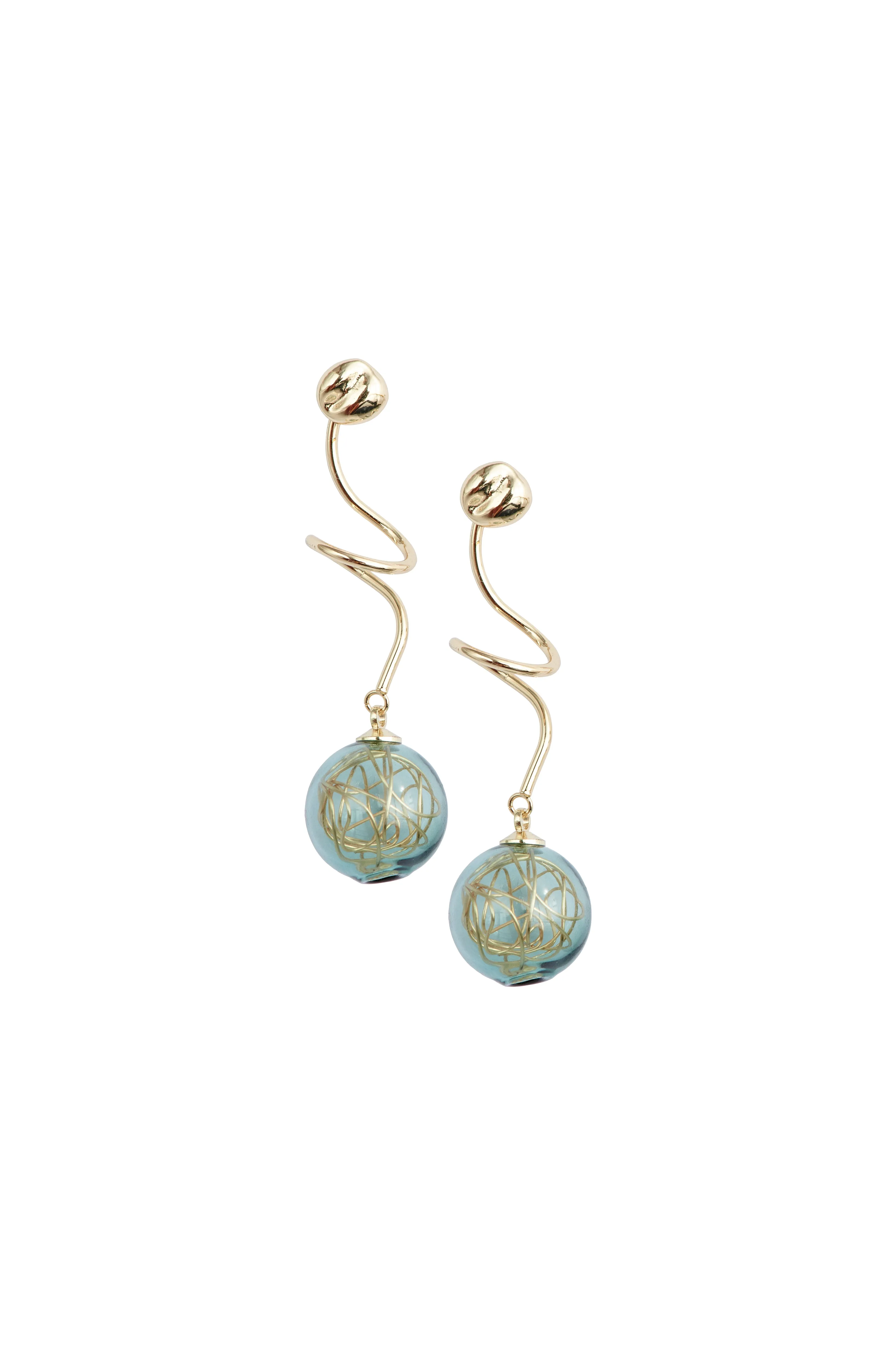 Swirl Sphere Earrings