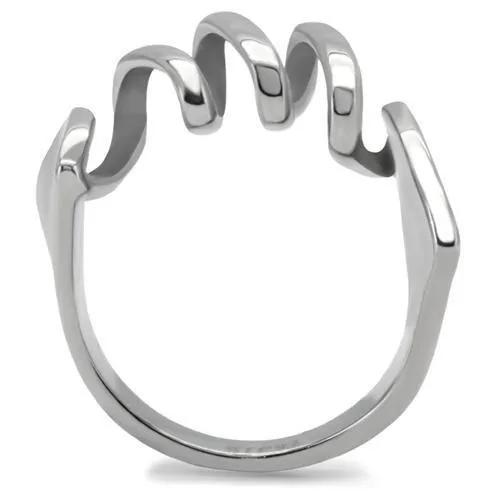 TK145 High polished (no plating) Stainless Steel Ring