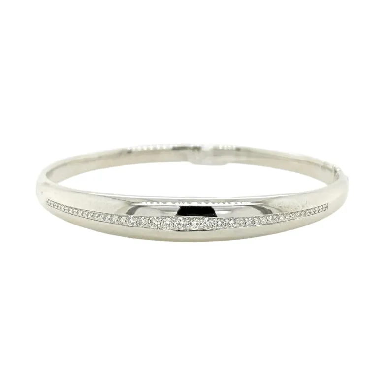 WIDE DIAMOND BANGLE